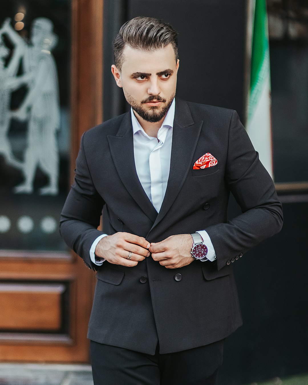 Classic Navy Wool Suit